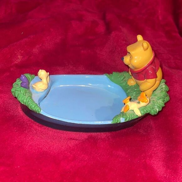 Vintage Disney Pooh Sunshine and Showers Soap Dish Bathroom Decor - Picture 2 of 7